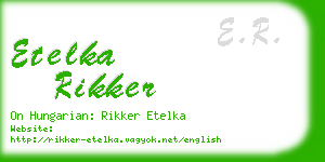 etelka rikker business card